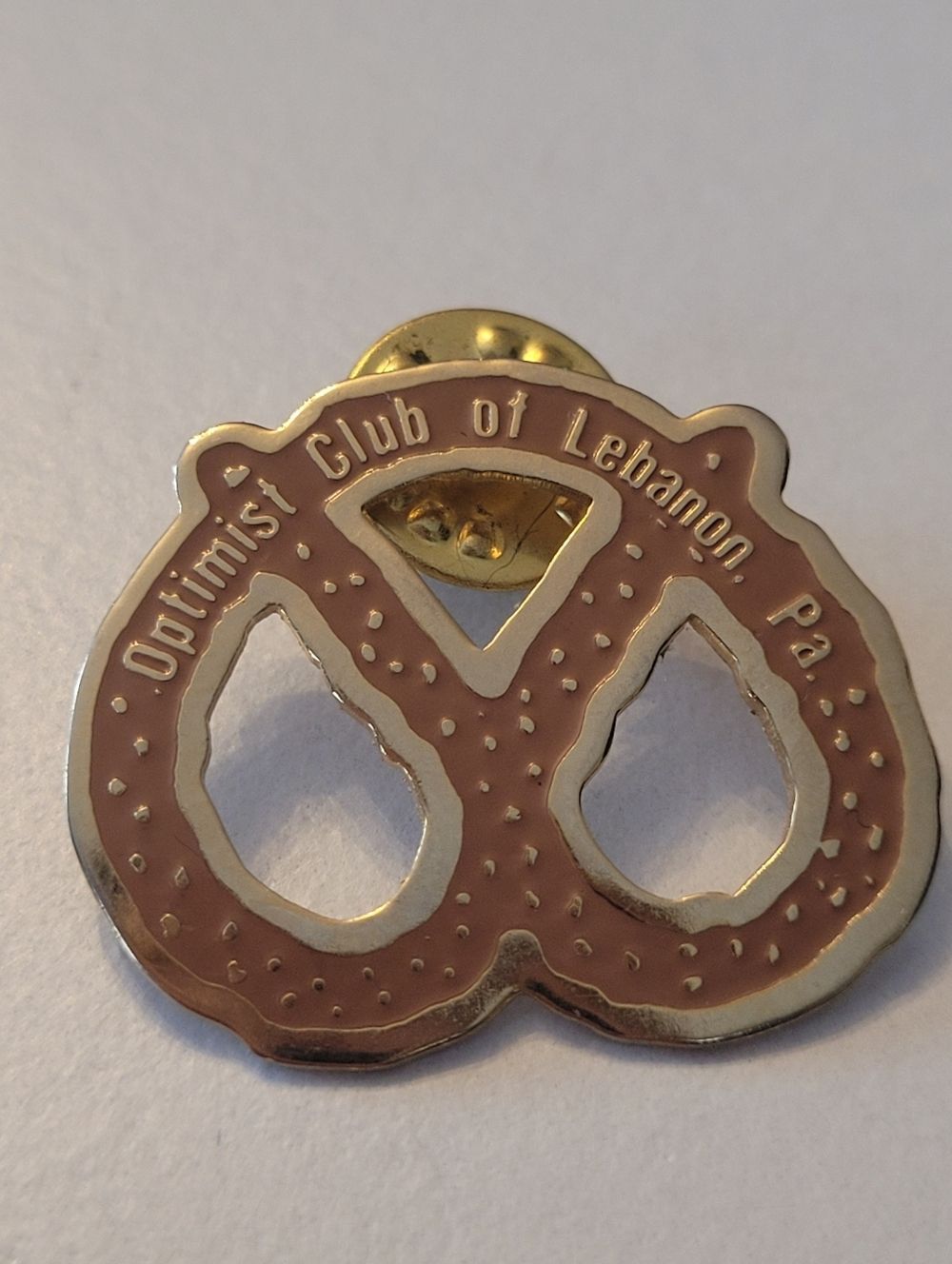 Optimist Club of Lebanon Pa Pretzel Enamel Pin